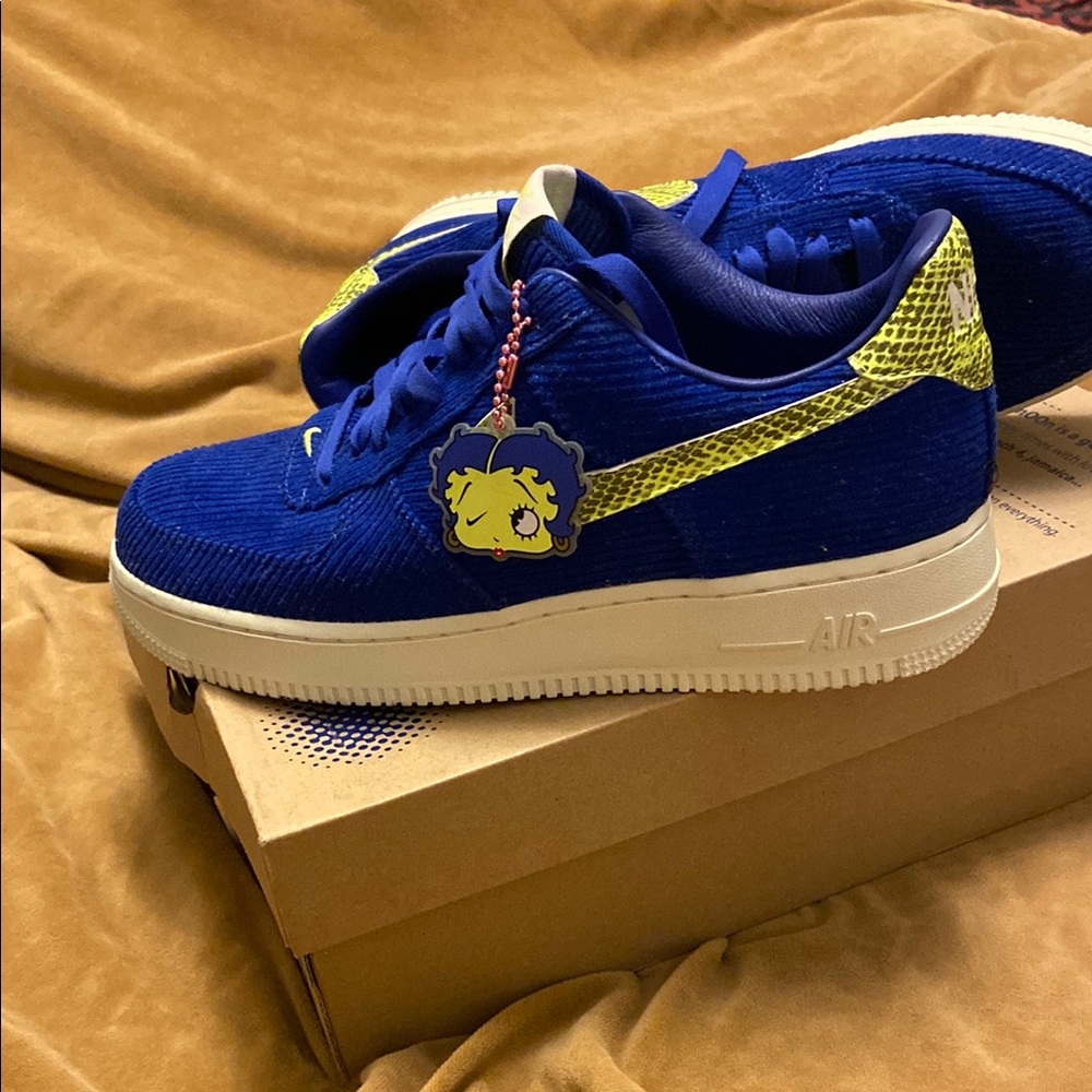 Blue and Yellow Sneakers